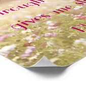 Poster Philippiens 4:13 Bible Verse Flower Field Photo (Coin)