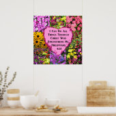 POSTER PHILIPPIENS 4:13 SCRIPTURE VERSE (Cuisine)