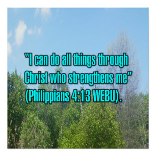 Poster Philippiens 4:13 WEBU