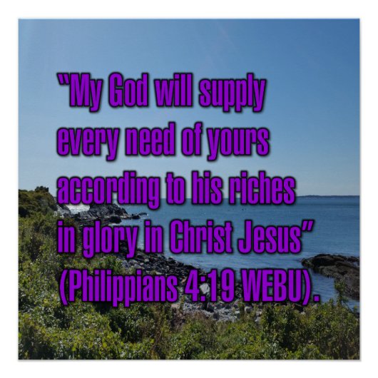 Poster Philippiens 4:19 WEBU (Devant)