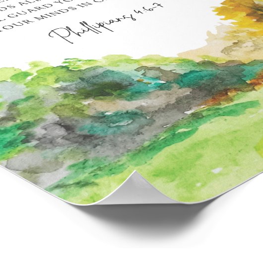 Poster Philippiens 4:6-7 Ne vous inquiétez pas pour rien (Coin)