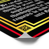 Poster Philippiens 4:6 Lettre éclairée Verse de la Bible (Coin)