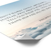 Poster Philippiens 4:6, ne vous inquiétez de rien (Coin)