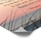 Poster Philippiens 4:6 Priez pour tout l'océan Sunset (Coin)