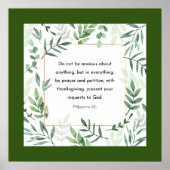 Poster Philippiens 4:6, Verse biblique, (Devant)