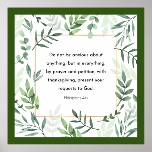 Poster Philippiens 4:6, Verset biblique, (Devant)