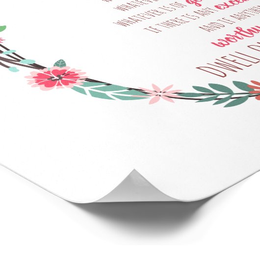 Poster Philippiens 4:8 (Coin)