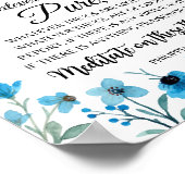 Poster Philippiens 4:8 Quelles que soient les choses sont (Coin)