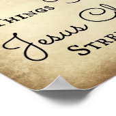 Poster Philippiens Je peux faire tout par Jésus (Coin)