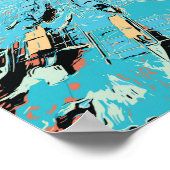 Poster Philippines, bateaux dans le merveilleux El Nido,  (Coin)