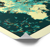 Poster Philippines, bateaux dans le merveilleux El Nido, (Coin)