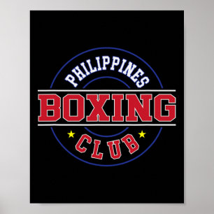 Poster Philippines Boxer Club de boxe Boxer Pinoy P Phili
