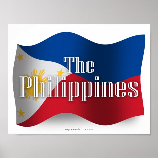 Poster Philippines - Drapeau (Devant)