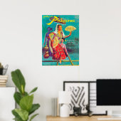 Poster Philippines, femmes en costumes traditionnels (Bureau à domicile)