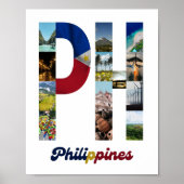 Poster Philippines Mur philippin déco Art PH (Devant)