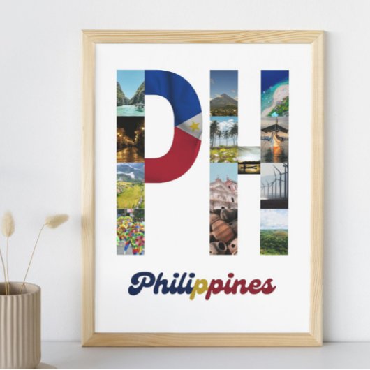 Poster Philippines Mur philippin déco Art PH