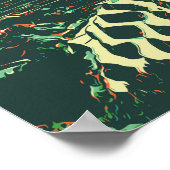 Poster Philippines, terrasses de riz sur l'île de Banaue (Coin)