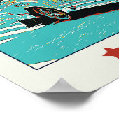 Poster Philippines, une Jeepney emblématique à Manille (Coin)