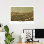 Poster Phillippi, WV Carte panoramique - 1861 (Bureau à domicile)