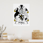 Poster Phillips Family Crest (Cuisine)
