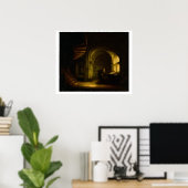 Poster Philosophe avec un livre ouvert, 1625-7 (huile sur (Bureau à domicile)