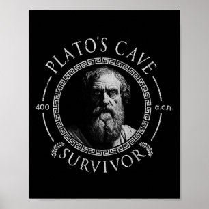 Poster Philosophe de la philosophie antique de Platos Cav