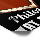 Poster Philosophe philosophique penseur libre penseur Phi (Coin)