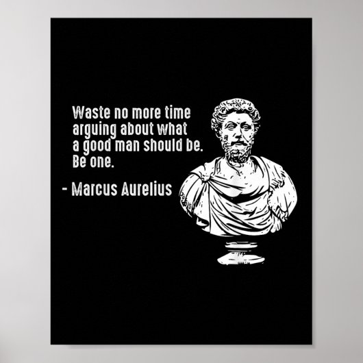 Poster Philosophie Citations Enseignant Stoicisme Marcus (Devant)