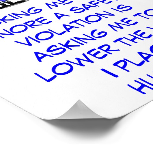 Poster Philosophie de sécurité (Coin)