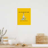Poster Philosophie Drôle Quand La Vie Vous Donne La Parod (Cuisine)