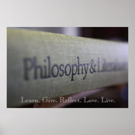 Poster Philosophie et littérature (Devant)