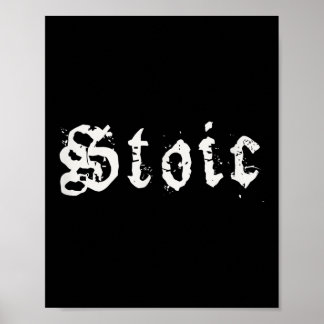 Poster Philosophie hellénistique stoïque Minimalisme Stoï