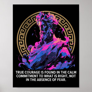 Poster Philosophie stoïque Epic Inspirationnel Vieux Stoi