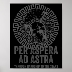 Poster Philosophie stoïque Gris Avec Traduction Par Asper