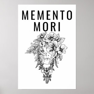 Poster Philosophie stoïque Memento Mori, Marcus Aurelius