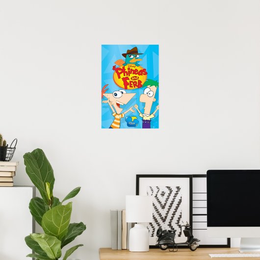 Poster Phinées et Ferb (Bureau à domicile)