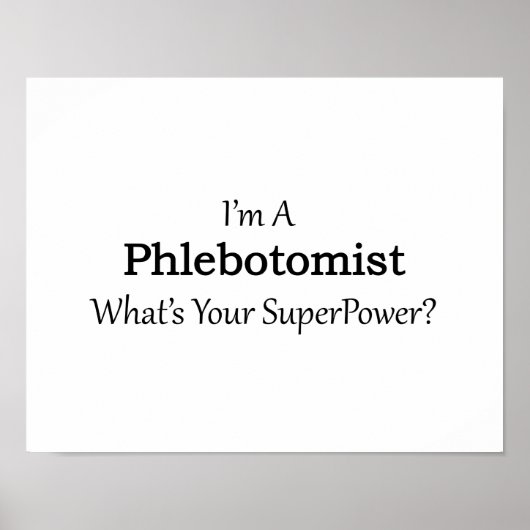 Poster Phlebotomiste (Devant)