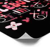 Poster Phlebotomiste Coeur Phlebotomie Infirmière Tech Ca (Coin)