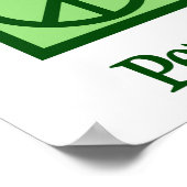 Poster Phlebotomiste Peace Love Bureau de la phlébotomie (Coin)