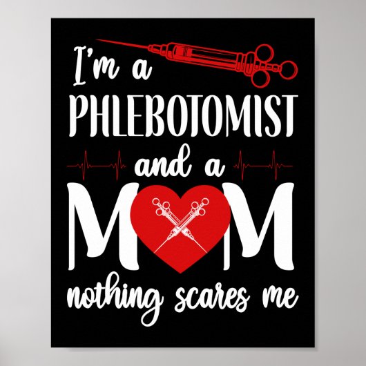 Poster Phlebotomiste Phlebotomie Je Suis Phlebotomiste Et (Devant)