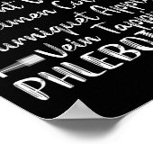 Poster Phlebotomiste Phlebotomie Technicien Funny Nurse C (Coin)