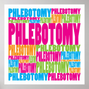 Poster Phlebotomy coloré
