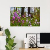 Poster Phlox près d'un cimetière (Bureau à domicile)