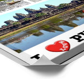 Poster Phnom Penh - Cambodge - I Love - (Coin)