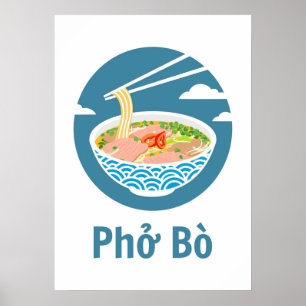 Poster Pho Bo vietnamien