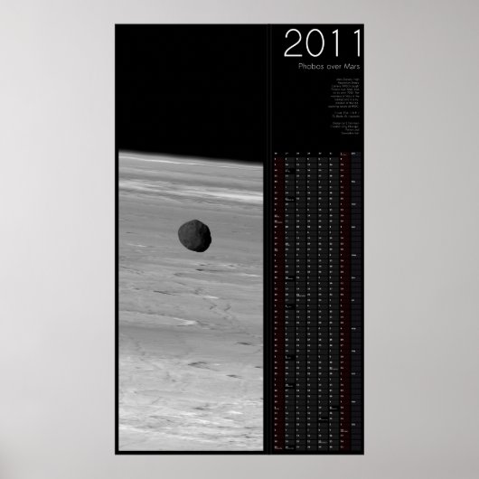 Poster Phobos 2011 sur Mars (Devant)