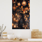 Poster Phoebe dans la salle des Lanternes - Ultra haute (Cuisine)