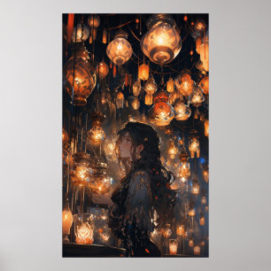 Poster Phoebe dans la salle des Lanternes - Ultra haute