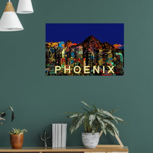 Poster Phoenix, Arizona en graffiti (Salon 1)