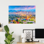 Poster Phoenix, Arizona, États-Unis (Bureau à domicile)